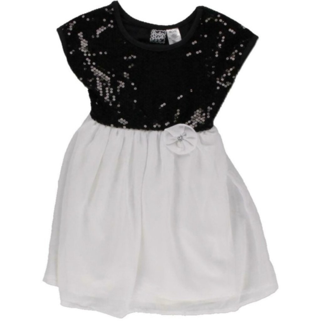 Pogo Club BW Sequins  Chiffon Girls Party Dress